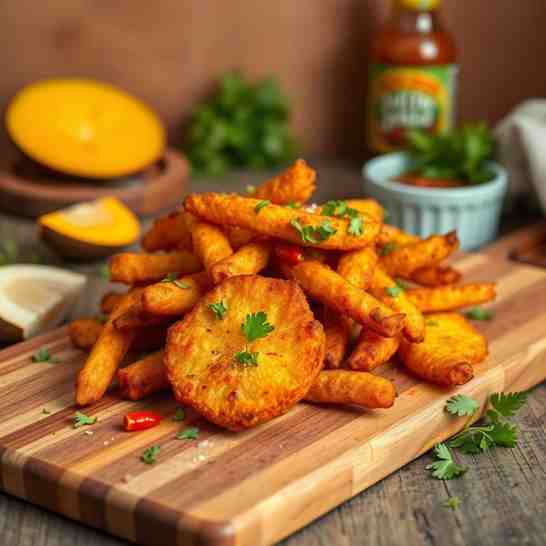 Crispy Spicy Breadfruit Fries - Easy Jamaican Food Dish